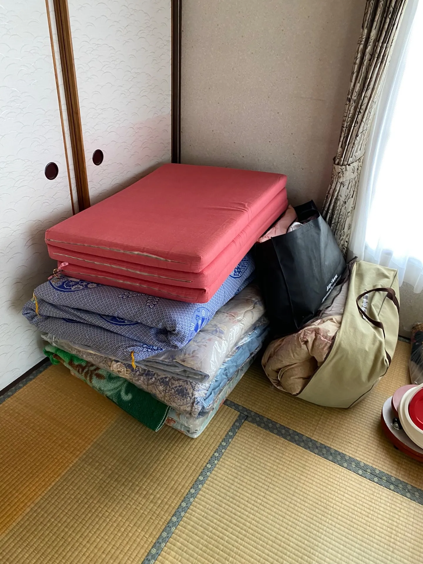 札幌市清田区 遺品整理 2LDK平屋+車庫